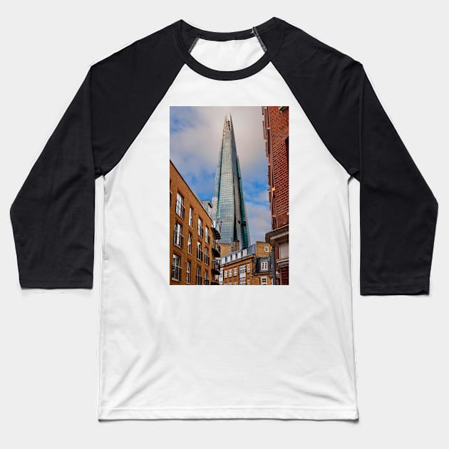 The Shard London Bridge Tower England Baseball T-Shirt by AndyEvansPhotos